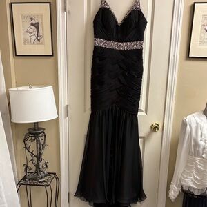 Jovani Black Beaded Wedding Dress